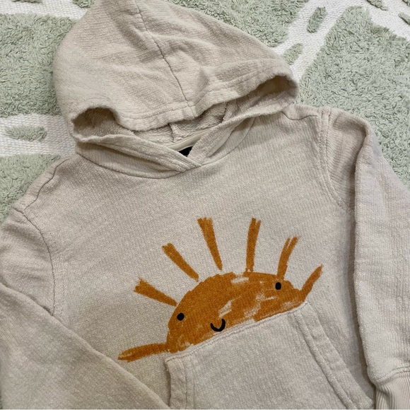 Art Class Textured Sunshine Hoodie Sweatshirt in Beige - 2T - Picture 3 of 5